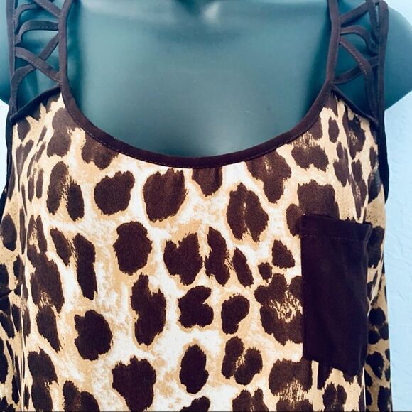Edge Cheetah Print Tank Top Size Large - Picture 4 of 11